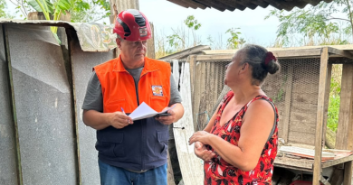 Defesa Civil realiza vistorias após chuva e fortes ventos em Santa Cruz Defesa Civil realiza vistorias após chuva e fortes ventos em Santa Cruz